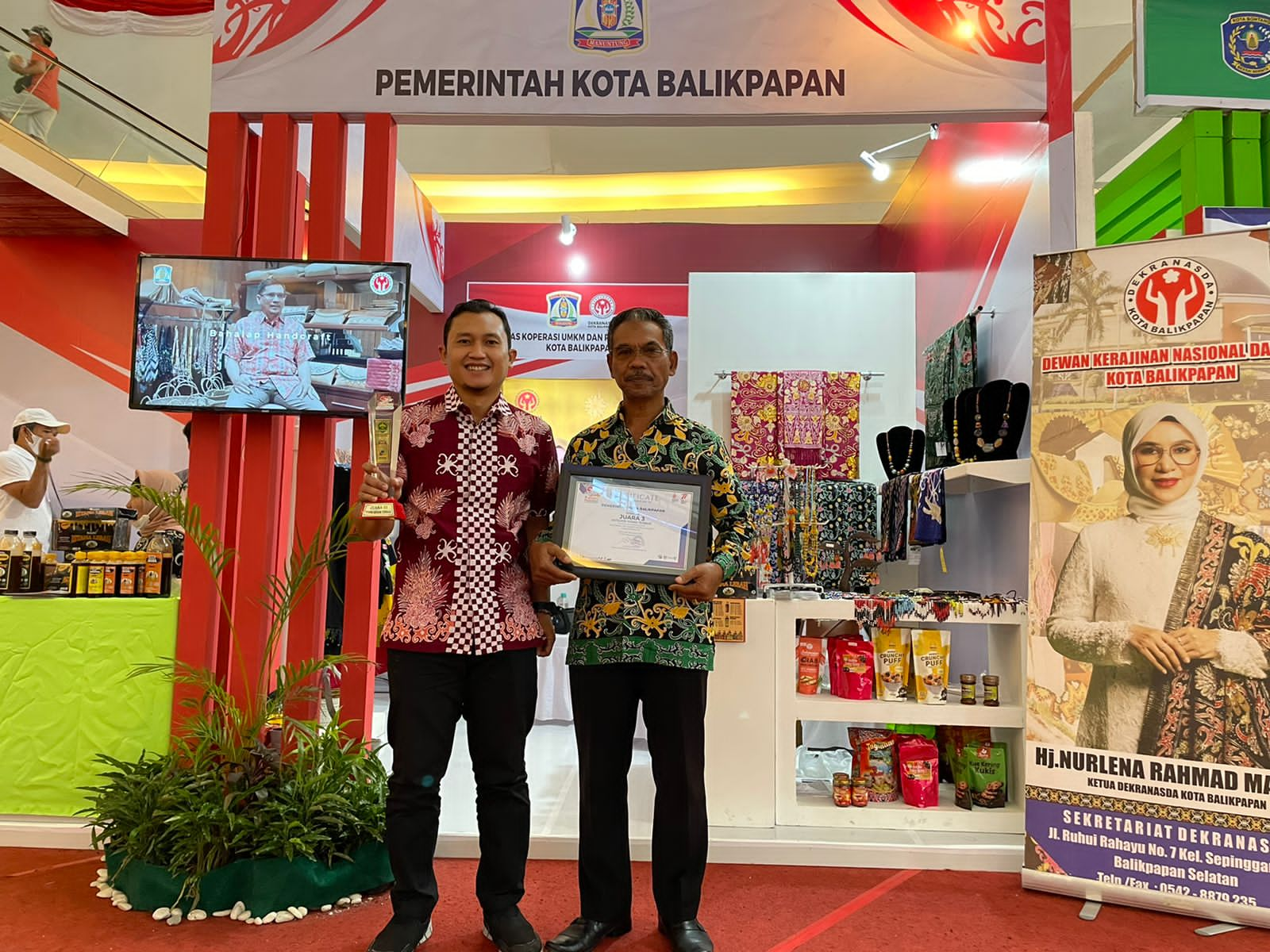 Pemerintah Kota Balikpapan raih Juara III Stand Terbaik di Kaltim Expo Tahun 2022